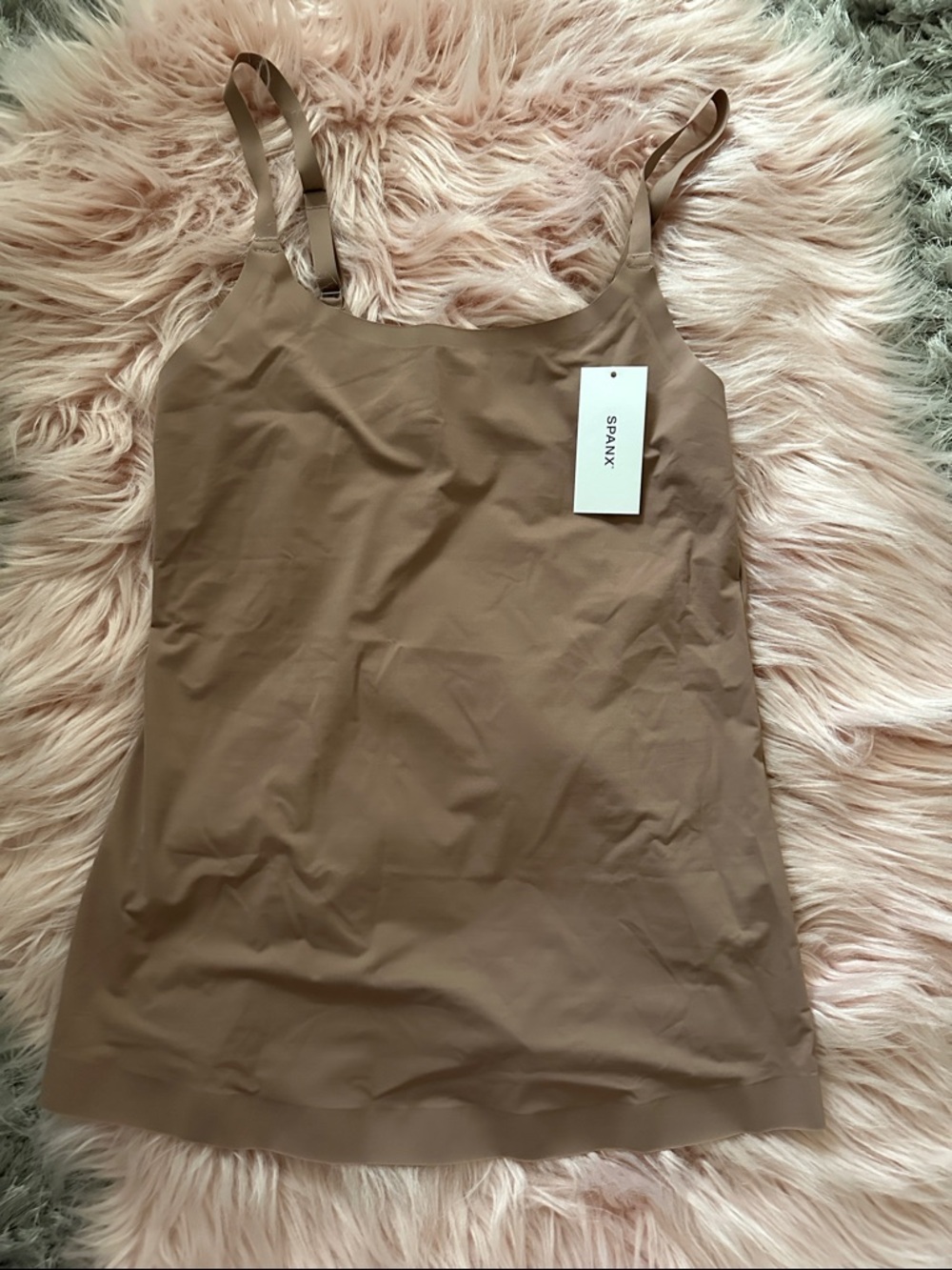 SPANX Seamless Tank Camisole in Brown Tan